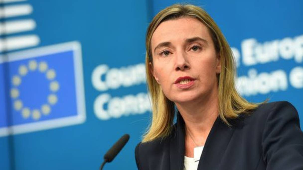 Federica Mogherini, Haure représentante de l'UE pour les Affaires étrangères. 
