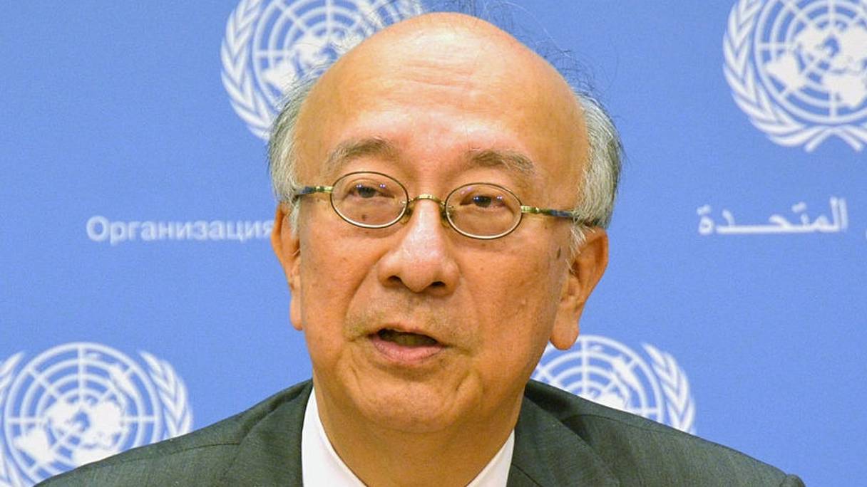 L’ambassadeur japonais auprès de l'ONU, Koro Bessho, dont le pays assure la présidence du Conseil de sécurité pendant ce mois de juillet.

