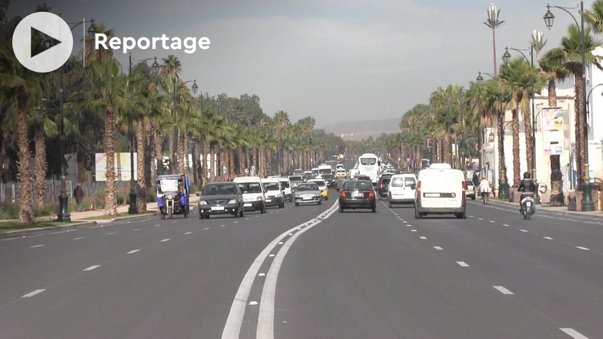 Le chantier d’aménagement de l’entrée de la ville d’Agadir s’étend sur une longueur de 7 kilomètres.
