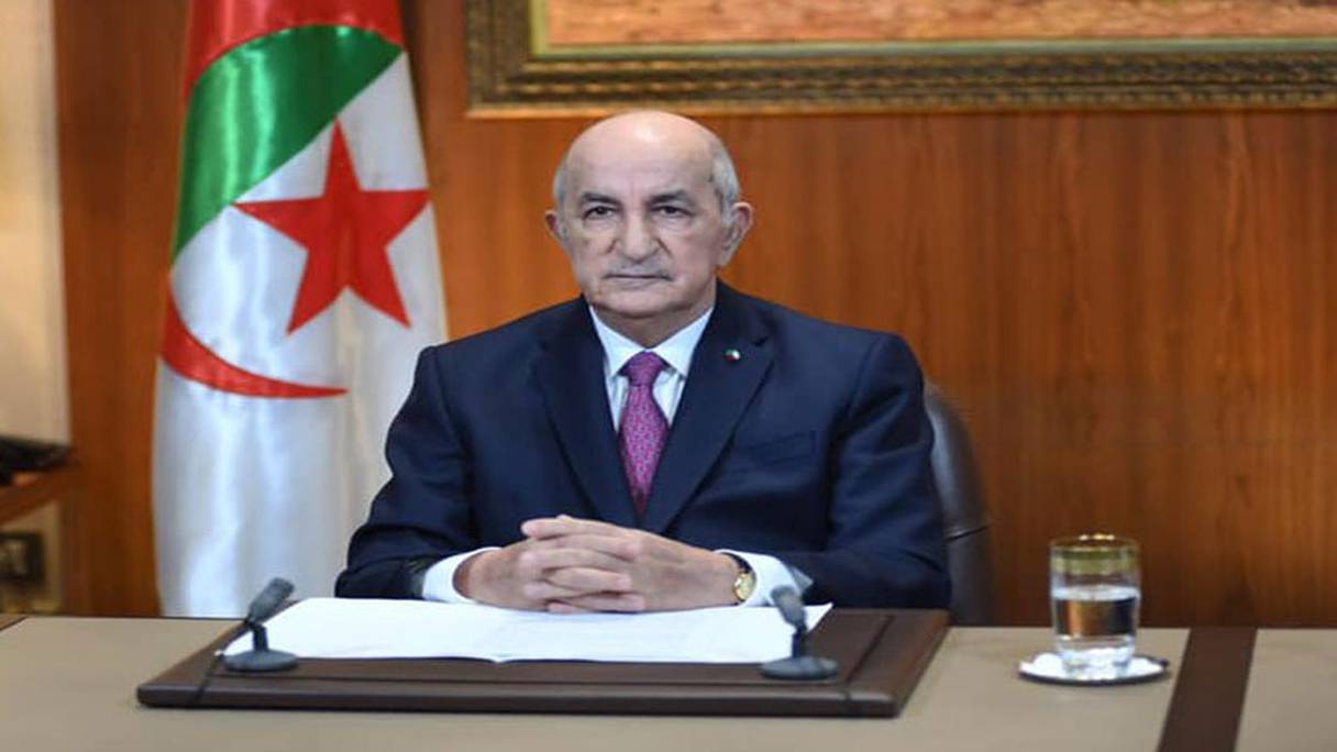 Le président algérien Abdelmadjid Tebboune.
