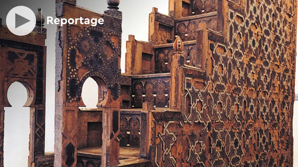 Le minbar de la Koutoubia, chef d'œuvre majeur de l’art arabo-andalou, est visible au Palais El Badi dans le cadre du Mois du patrimoine.
