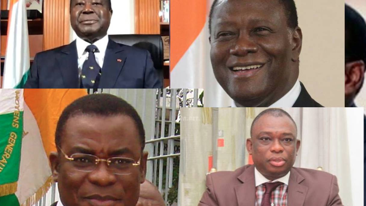 Les 4 candidats retenus par le Conseil constitutionnel pour la présidentielle d'octobre 2020. 
