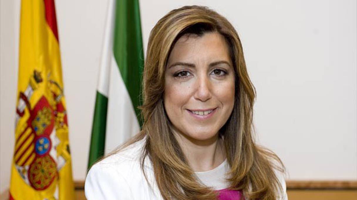 Susana Diaz, secrétaire générale du Parti socialiste ouvrier espagnol en Andalousie (PSOE-Andalousie).
