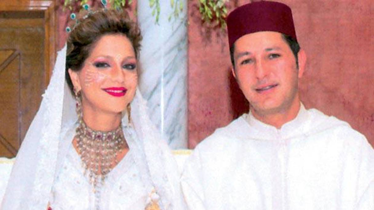 Lalla Soukaina et son époux Mehdi Regragui. 
