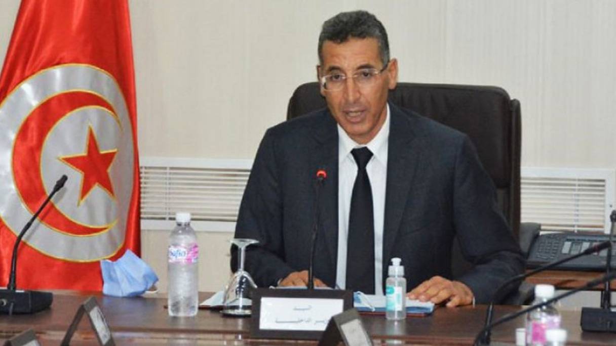 Taoufik Charfeddine, le ministre de l'Intérieur, limogé le 5 janvier 2021.
