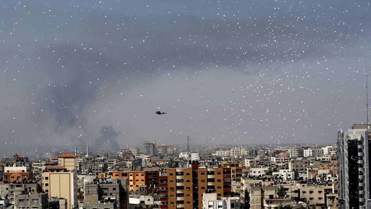 L'aviation israélienne au-dessus de Gaza.
