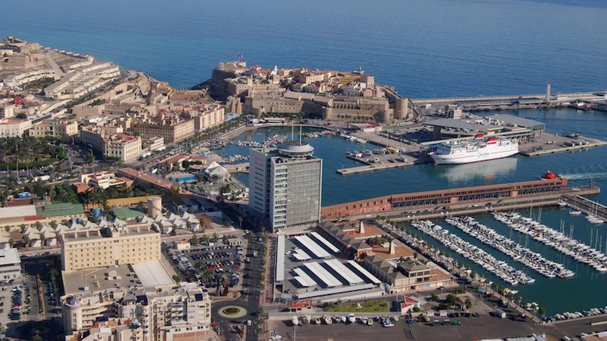 Le port de Melilla.
