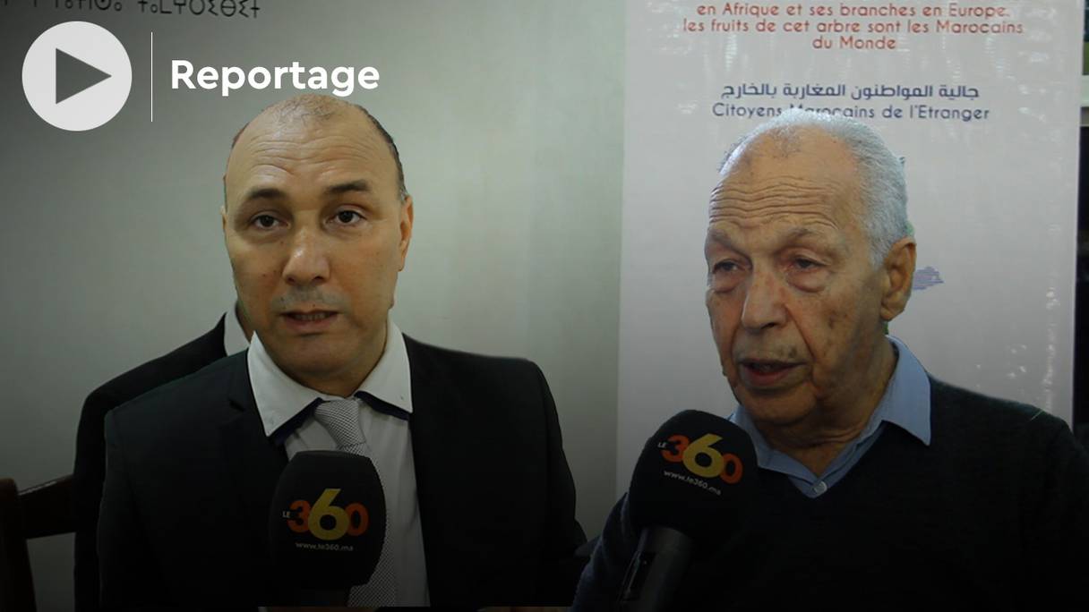 Le président de l'Observatoire euro-marocain de la migration, Ali Zoubir (à gauche), a salué les initiatives royales dans le cadre de l'opération Marhaba-2021.
