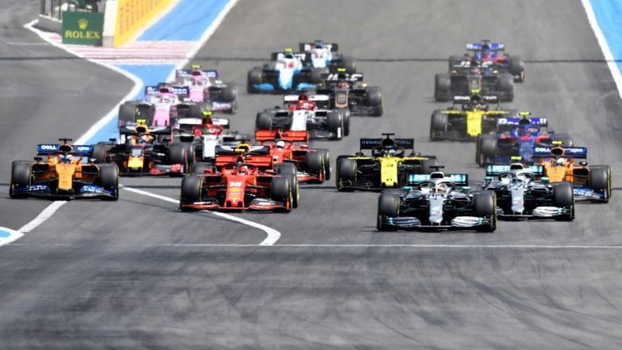 Le départ du Grand Prix de France le 23 juin 2019 sur le circuit Paul Ricard au Castellet (Var)
