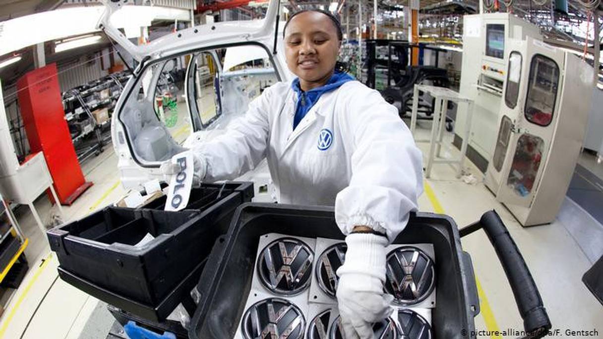 Une unité de montage de véhicules Volkswagen en Afrique du Sud.
