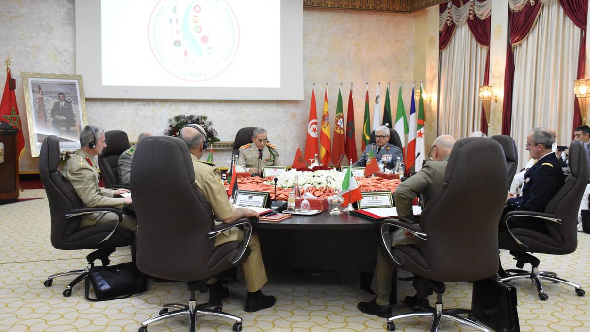 La 14e réunion des chefs d’état-major des armées de «l’Initiative 5+5 Défense», le 27 octobre 2022 à Rabat.
