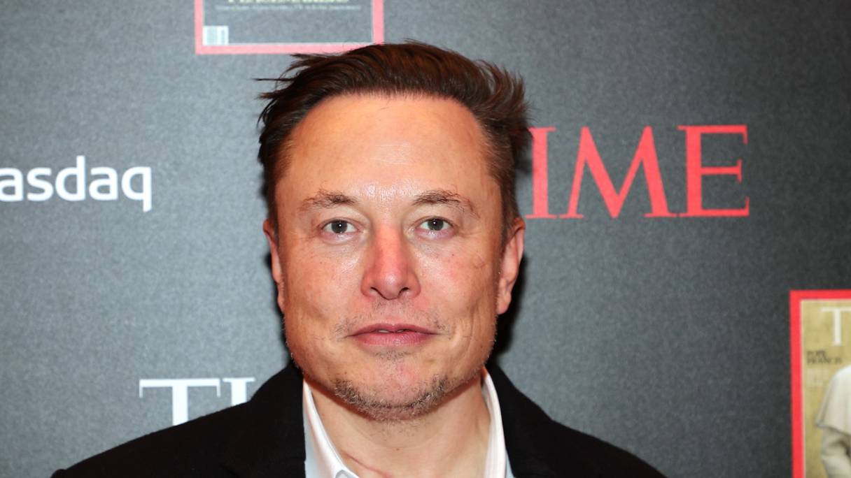 Elon Musk assiste à l'évènement de sa nomination en tant que personnalité de l'année de Time magazine, le 13 décembre 2021 à New York.
