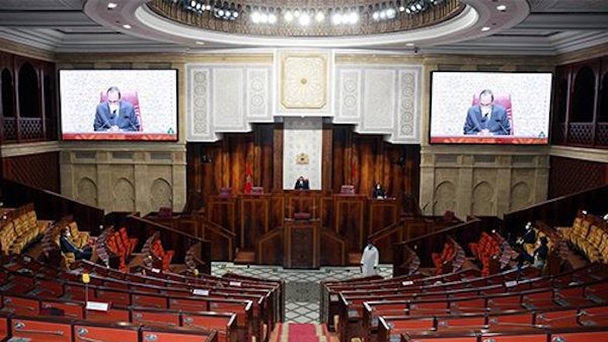 Hémicycle du Parlement du Royaume du Maroc. 
