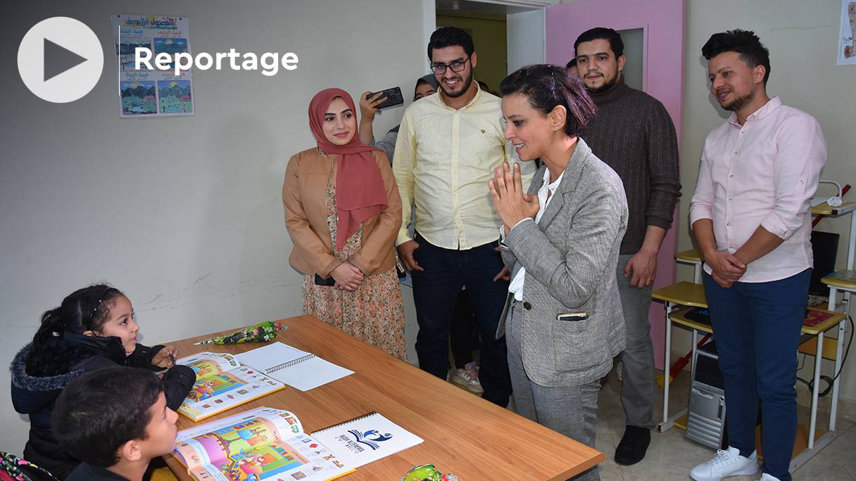 Najat Vallaud-Belkacem, ancienne ministre française de l'Education nationale, a visité un institut d'apprentissages des langues à Nador.
