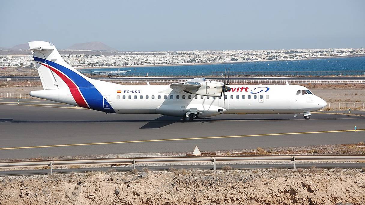 Un ATR 72 (EC-KKQ) passagers de Swiftair. 
