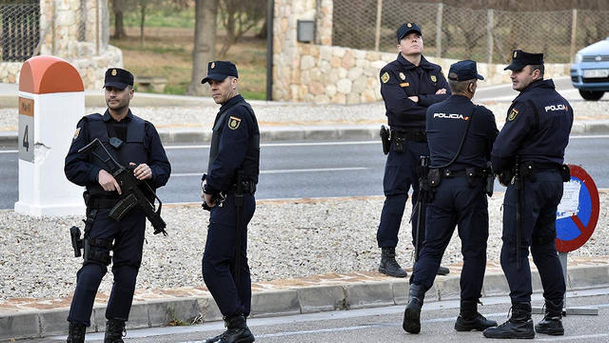Des éléments de la police nationale espagnole.
