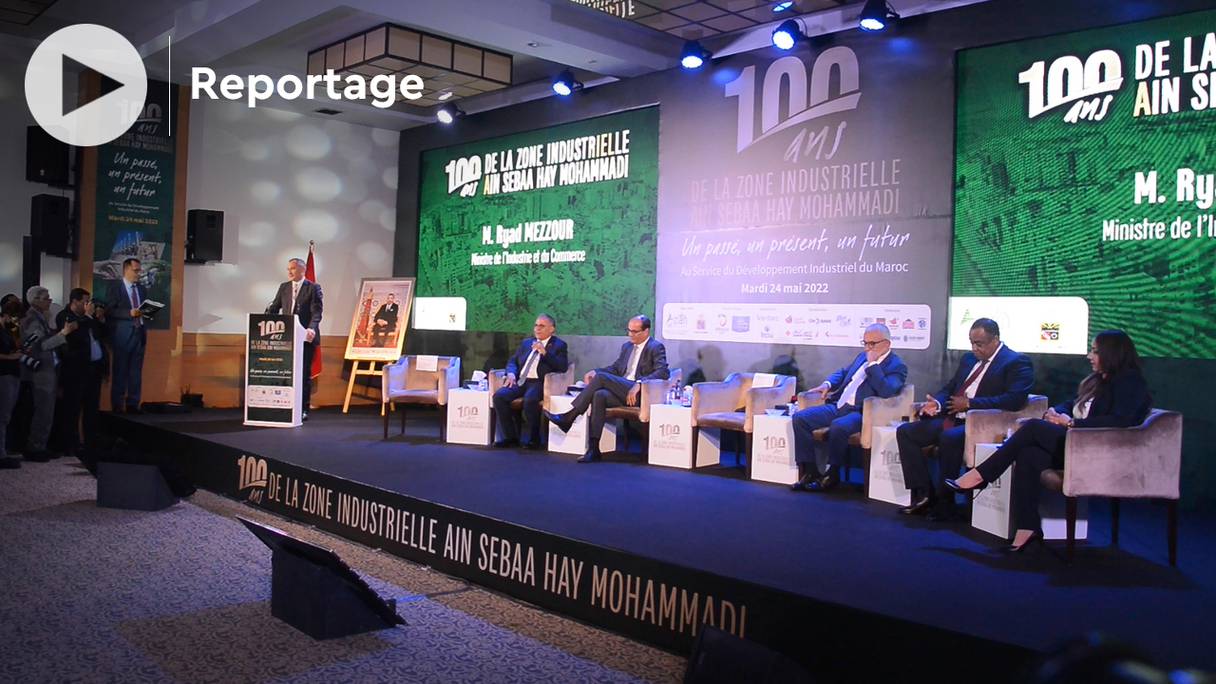 Au centenaire de la zone industrielle Aïn Sebaâ Hay Mohammadi, célébré le 24 mai 2022 à Casablanca.
