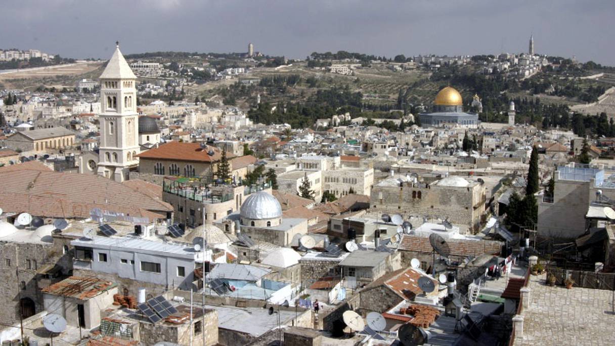 La vieille ville de Jérusalem. 
