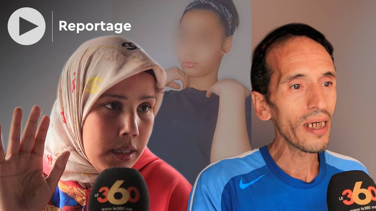 La sœur de l'adolescent qui se trouvait avec Fatima-Zahra, 13 ans, portée disparue à Casablanca, et le beau-père de l'adolescente témoignent pour Le360, le 12 mai 2022. 
