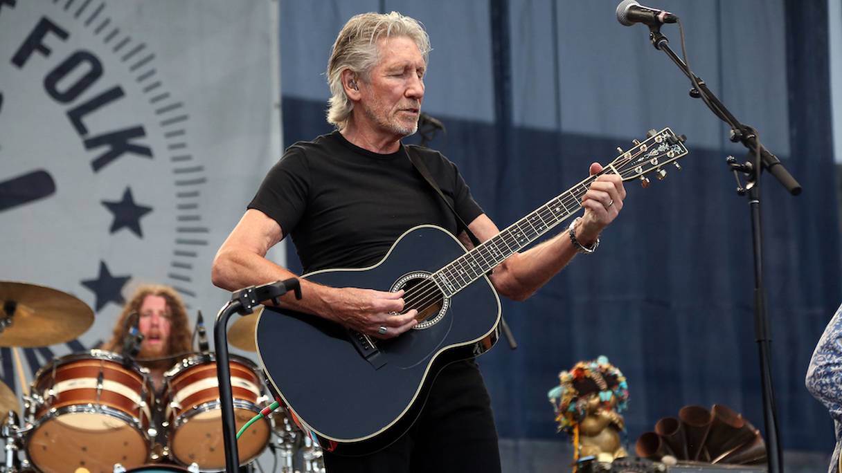 Roger Waters, membre historique de Pink Floyd, lors du Newport Folk Festival, le 24 juillet 2015.
