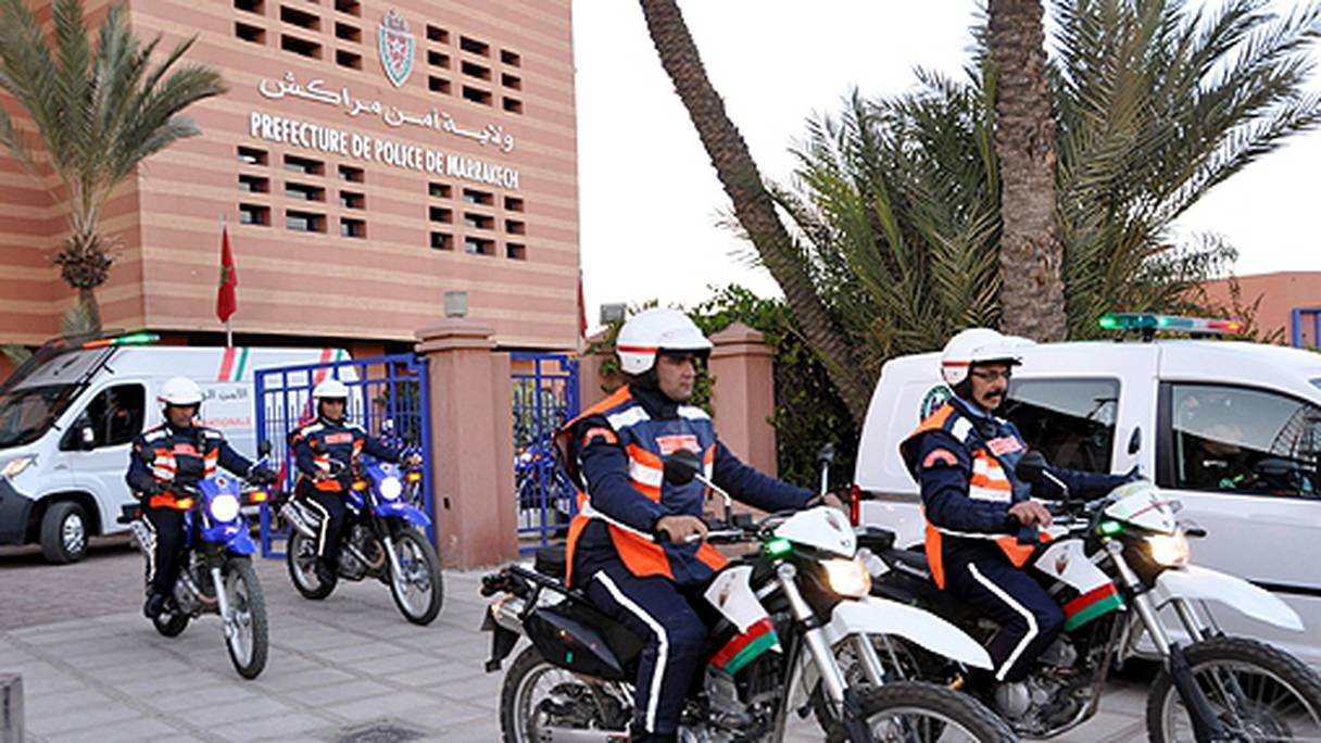 Des éléments de la Brigade de police touristique de Marrakech.
