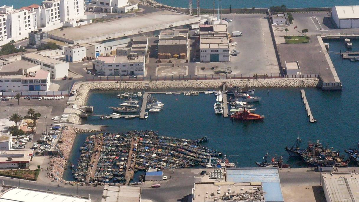 Le port de pêche d'Agadir.
