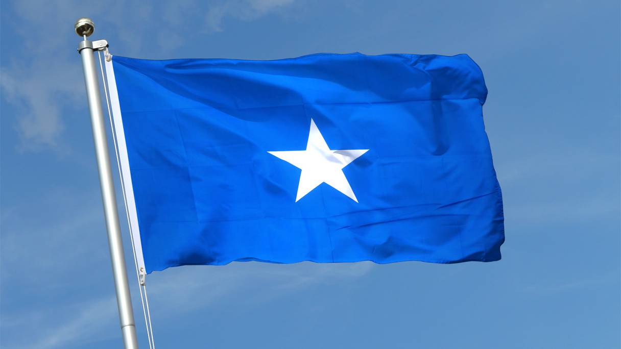 Drapeau de la République fédérale de Somalie.
