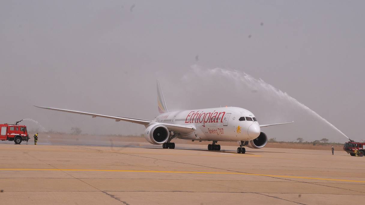Un avion de la Ethiopian Airlines.
