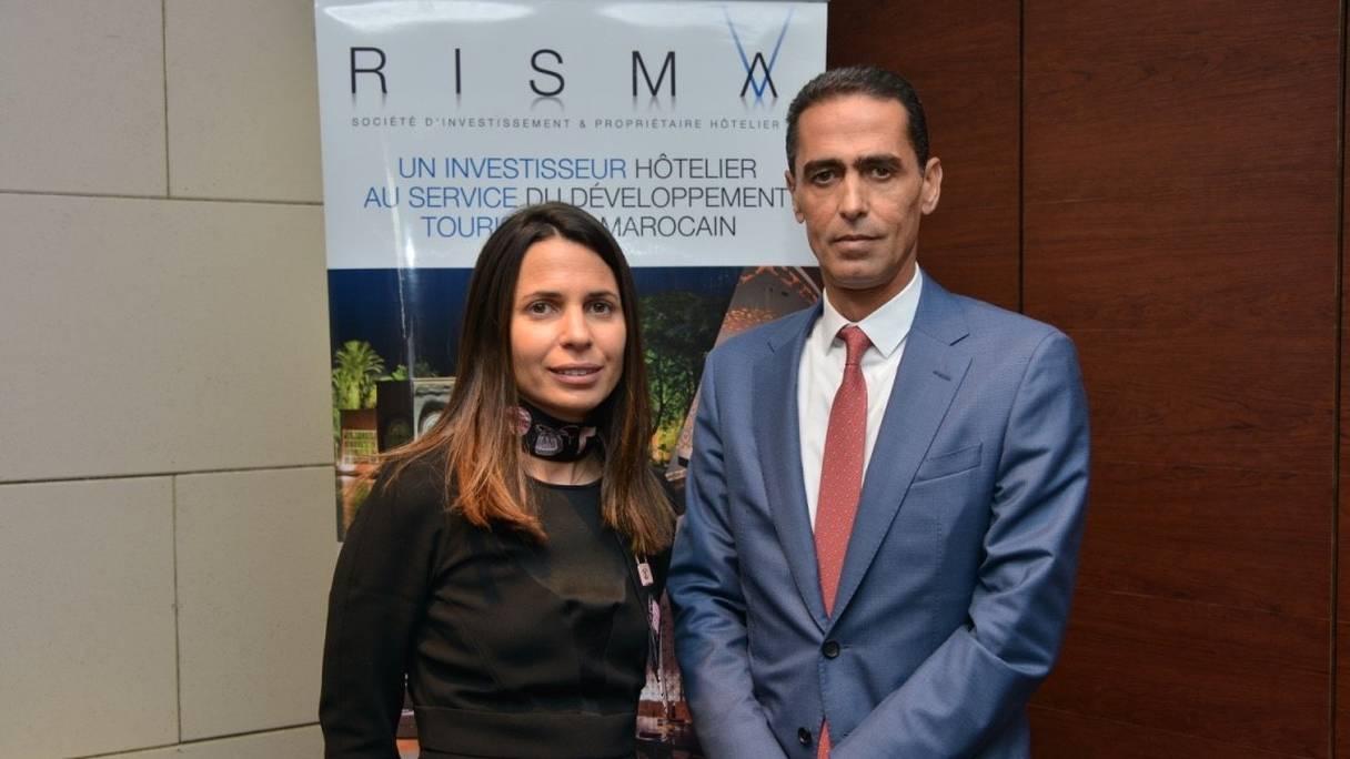 Sofia Benhamida, membre du directoire et Amine Echcherki, président du directoire de Risma
