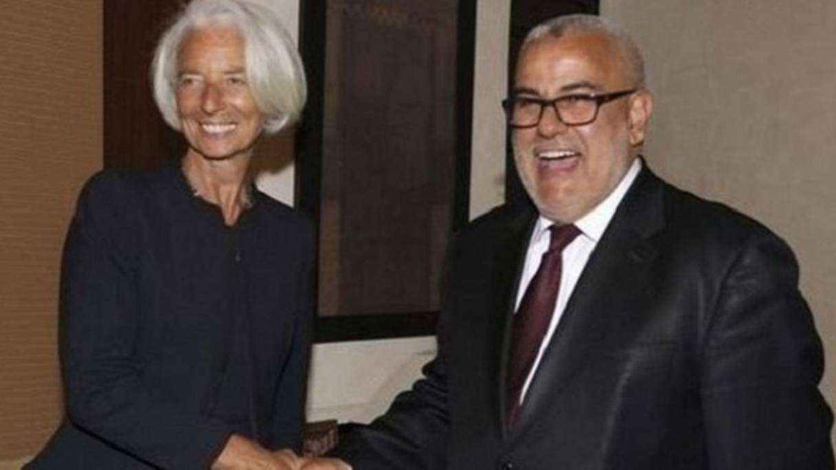 Christine Lagarde, DG du FMI, et Abdelilah Benkirane, Chef de gouvernement
