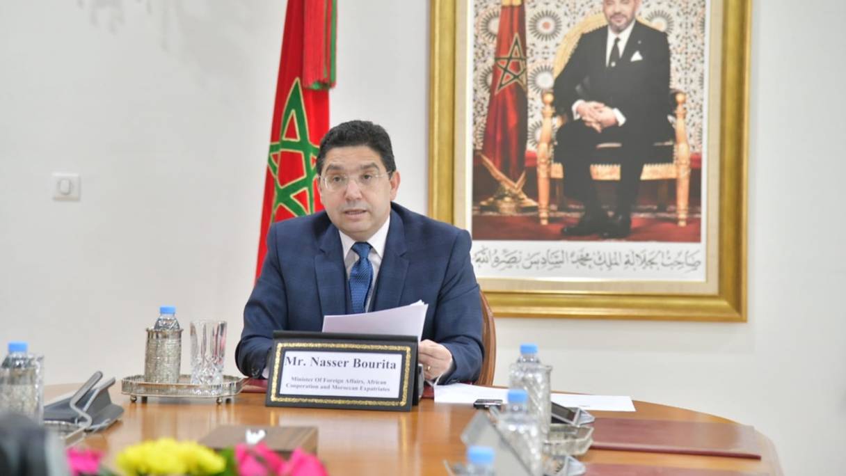 Nasser Bourita, ministre des Affaires étrangères, de la Coopération africaine et des Marocains résidant à l'étranger.
