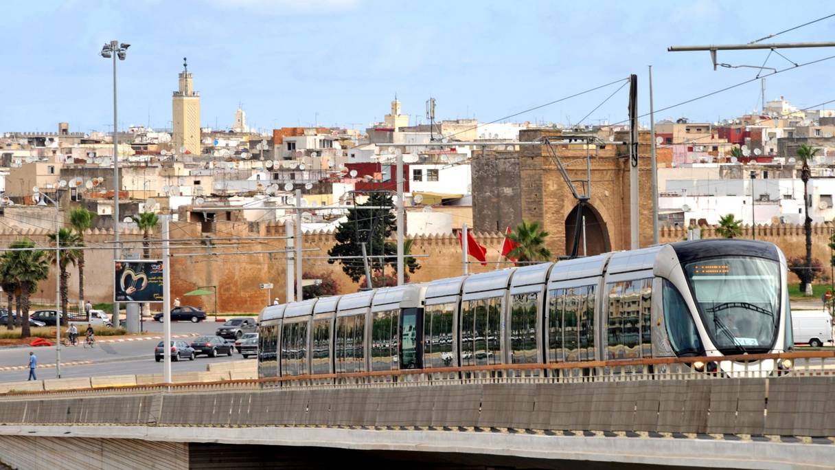 Le tramway de Rabat.
