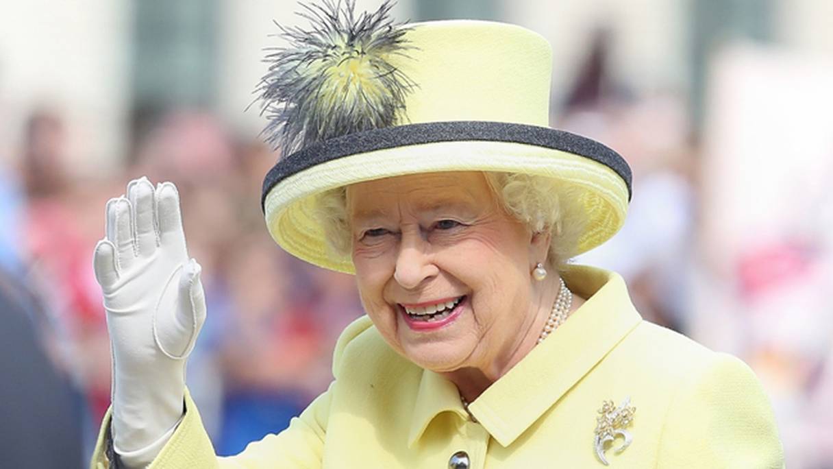 La reine Elizabeth II d'Angleterre à Londres le 13 mars 2017. 
