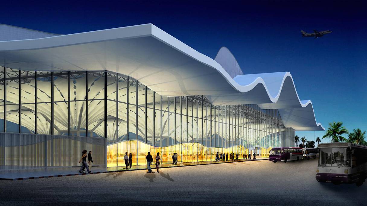 Le nouveau terminal en construction portera la capacité de l'aéroport à 9 millions de passagers.
