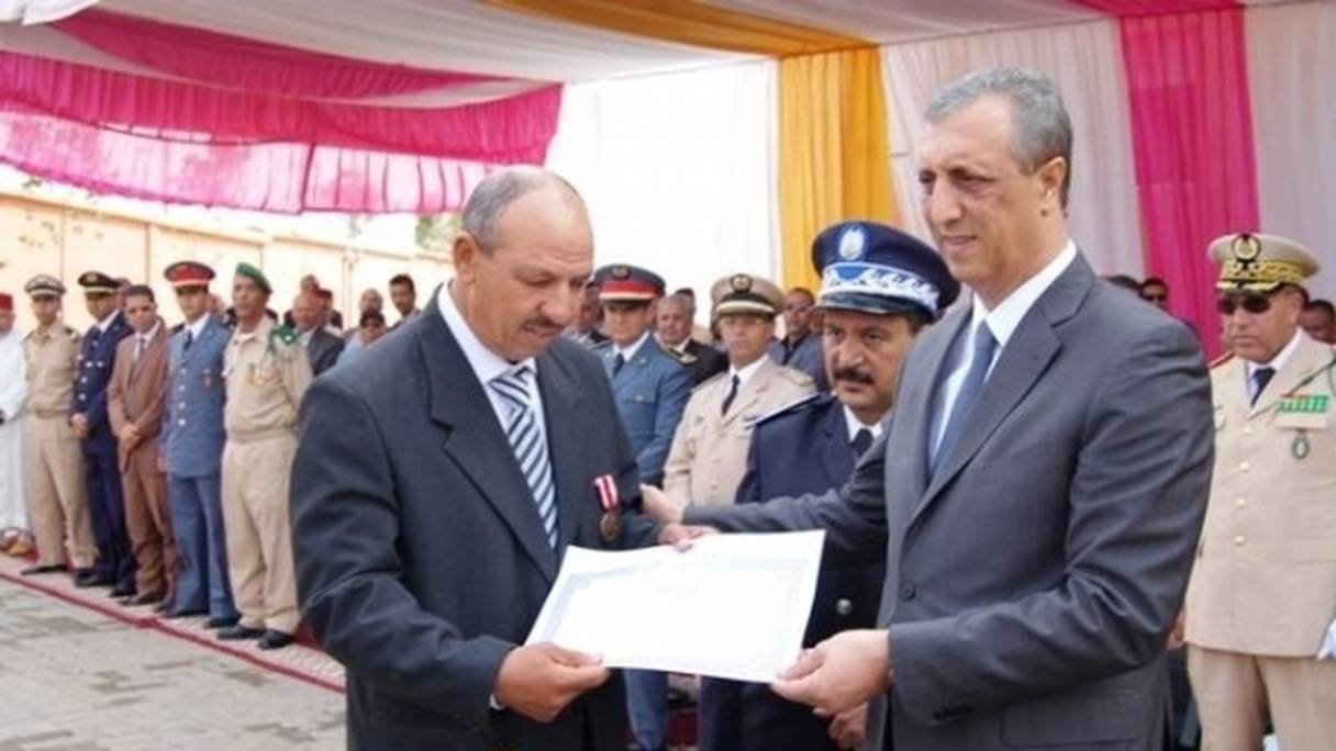 Farid Chourak, à droite, gouverneur d'Al Hoceima
