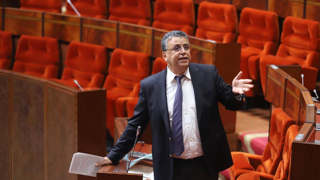 Le ministre de la Justice, Abdellatif Ouahbi, répondant à une question orale à la Chambre des représentants.
