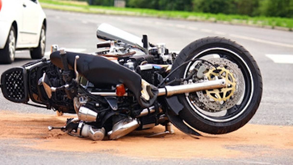 Une moto accidentée. (Photo d'illustration)
