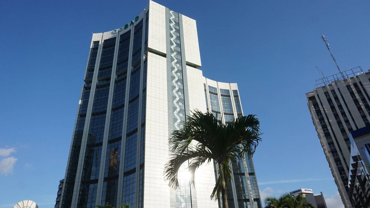 Le siège du Groupe de la Banque africaine de développement au Plateau, le quartier des affaires de la capitale ivoirienne Abidjan. 
