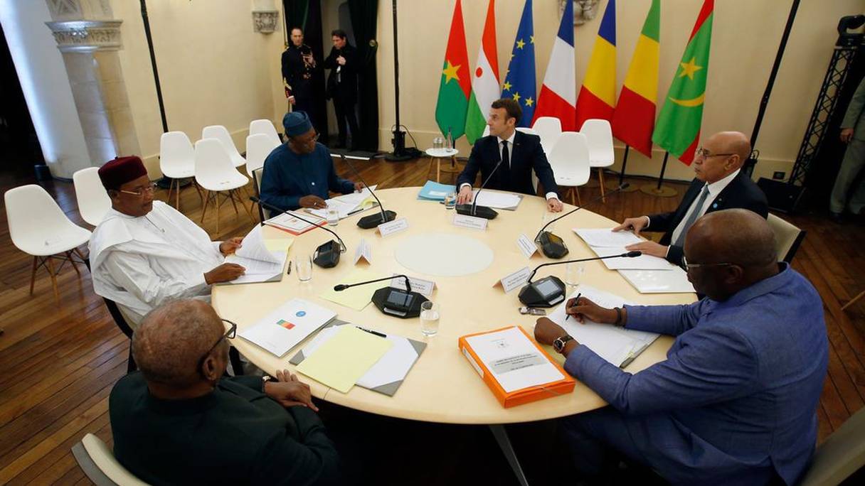 Réunion des chefs d'Etat du G5 Sahel avec le président français Emmanuel Macron.

