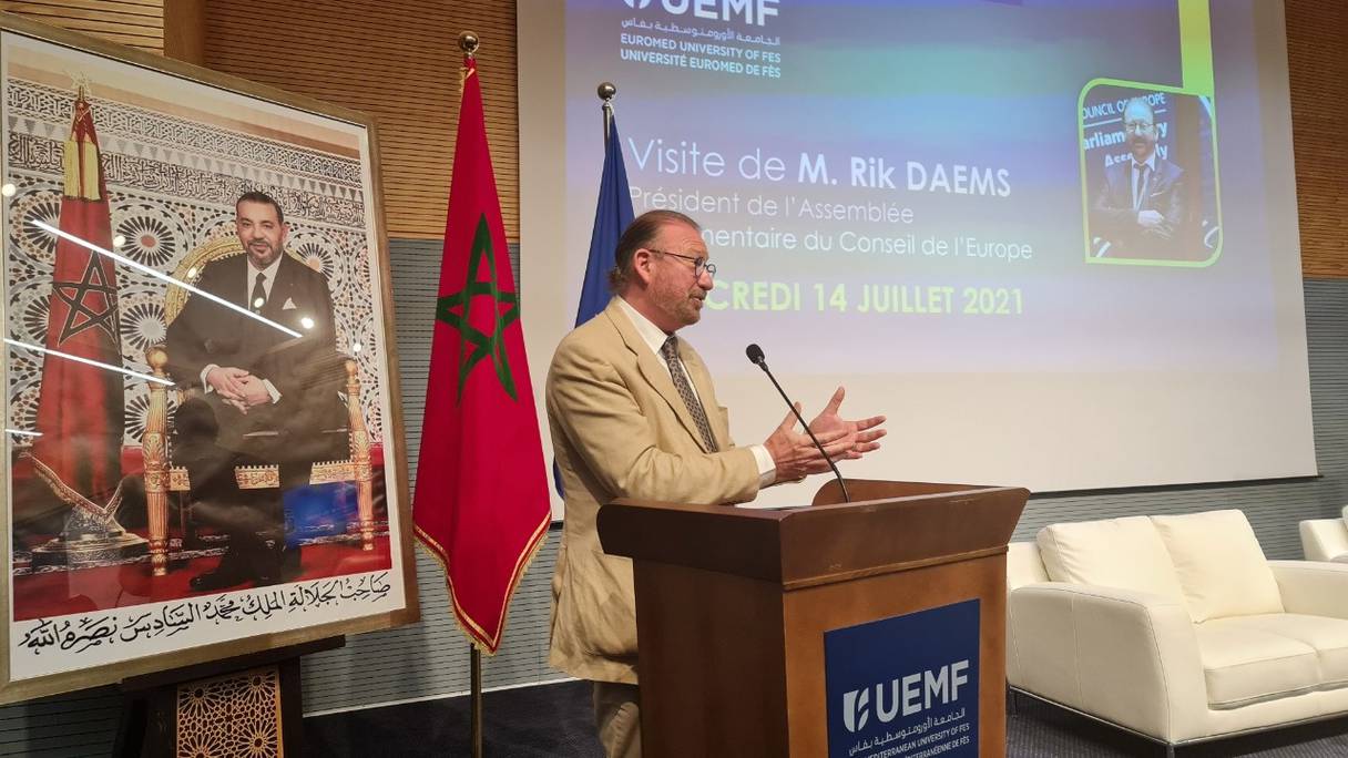 Rik Daems, président de l'Assemblée parlementaire du Conseil de  l’Europe.
