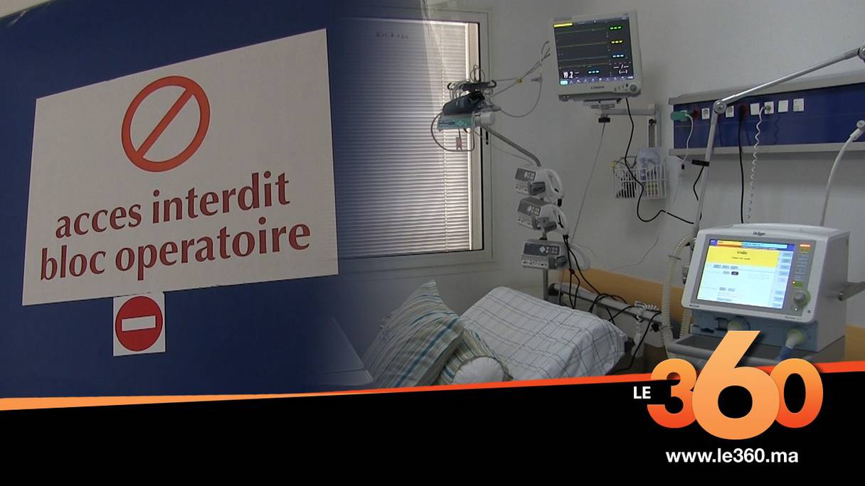 L'unité dédiée aux patients du Covid-19 à l'hôpital de Salé.
