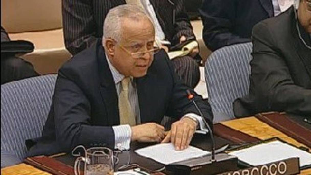 L'ancien ambassadeur du Maroc auprès de l'ONU, Mohamed Loulichki. 
