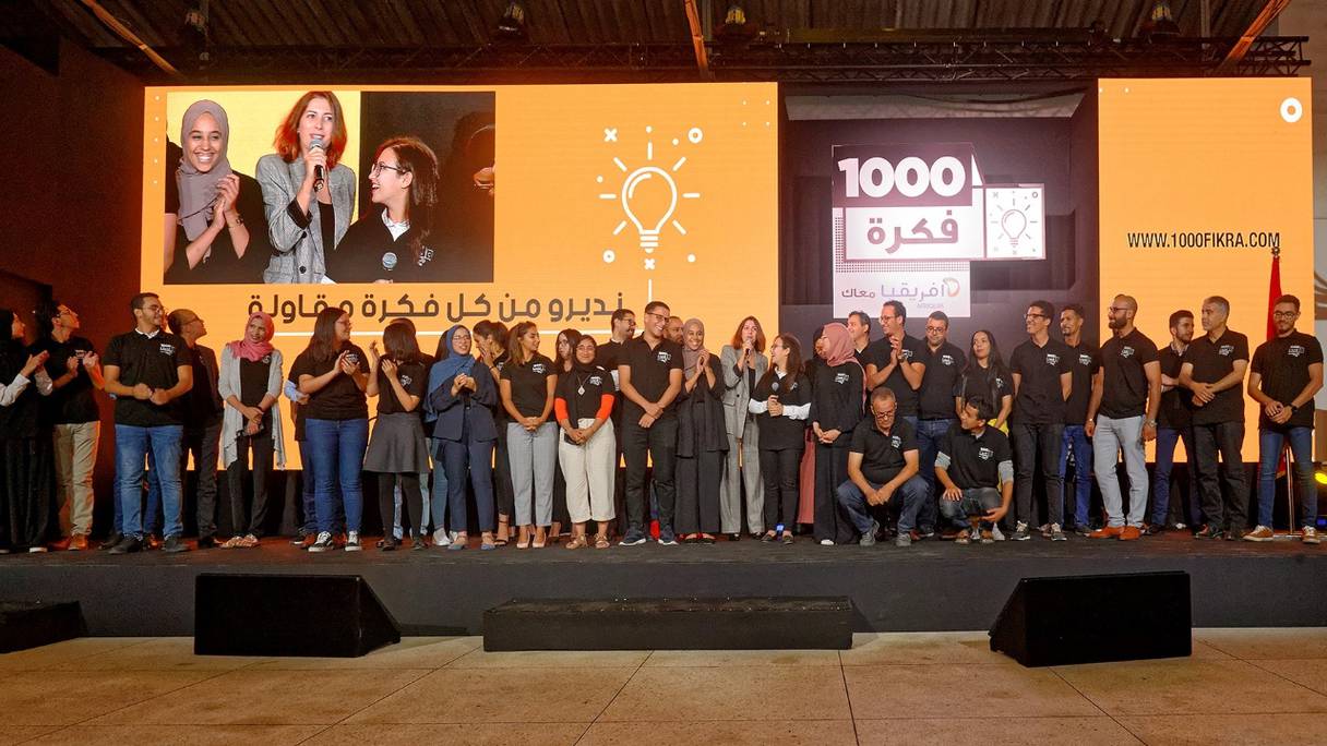 Cérémonie de lancement de "1.000 Fikra" et "50 sprints", le 16 octobre à Casablanca.
