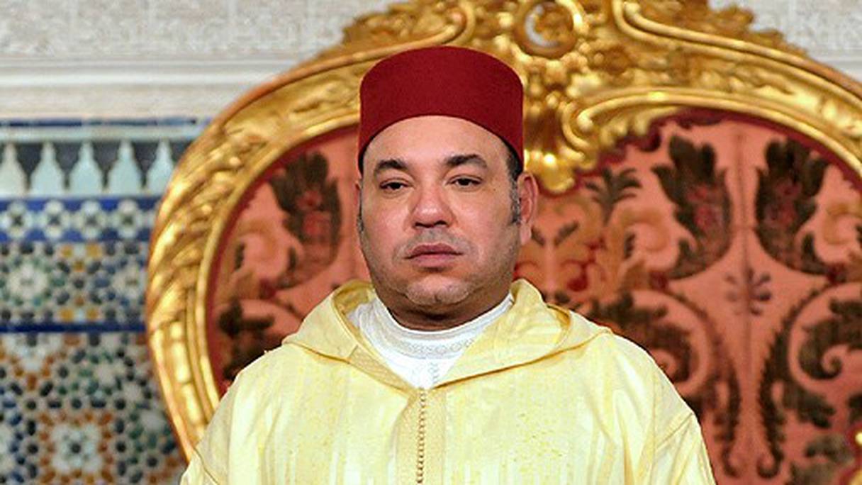 Le roi Mohammed VI. 
