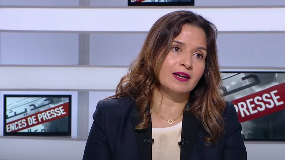 La ministre de la Transition énergétique Leila Benali, interviewée au cours de l'émission Confidences de presse, diffusée sur 2M le 29 juin 2022. 
