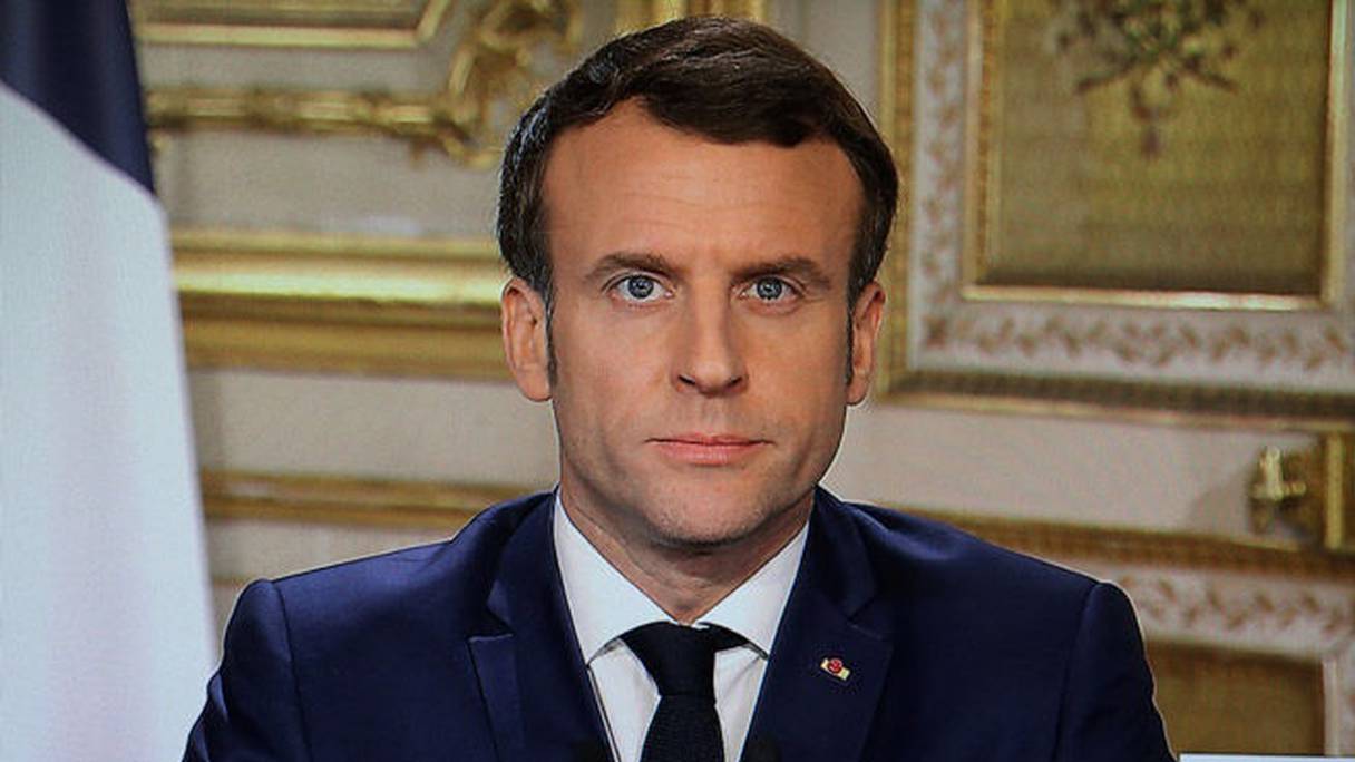 Emmanuel Macron, président de la République française. 
