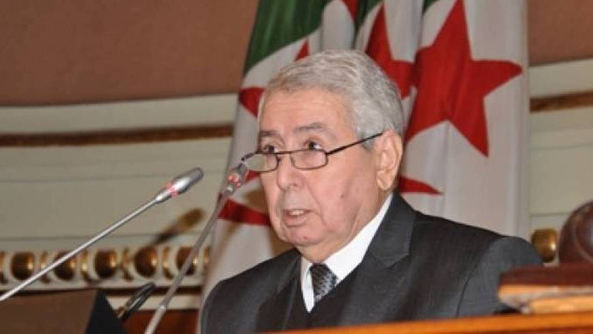 Abdelkader Bensalah, président du Conseil de la Nation.
