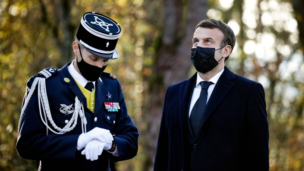 Emmanuel Macron à la Boissière.
