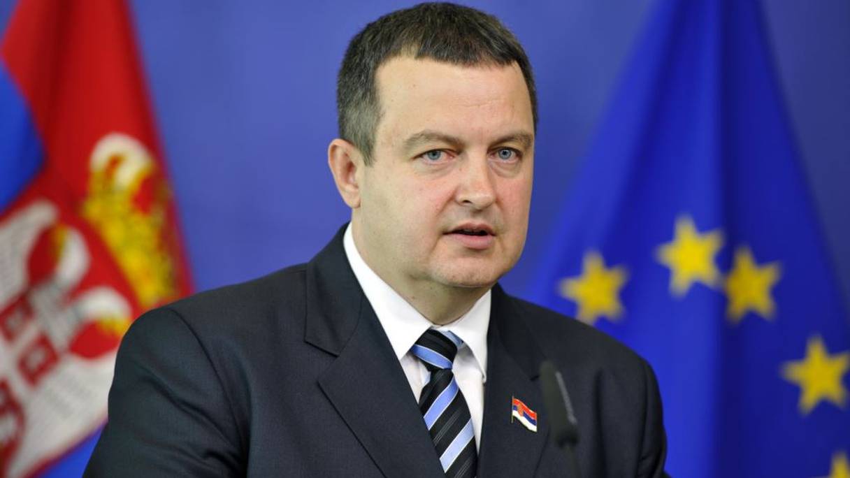 Le Premier vice-premier ministre de la Serbie et ministre des Affaires étrangères, Ivica Dacic.
