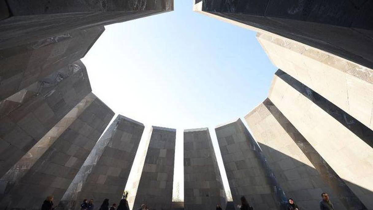 Le mémorial dédié au génocide des Armeniens à Erevan.
